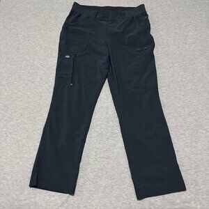 Dickies Scrub pants Womens Petite size 34x28 black Straight cargo pockets